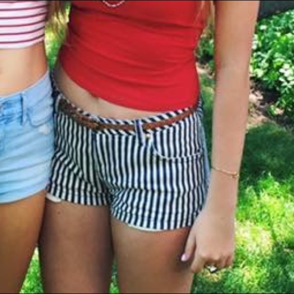 ZARA stripped shorts